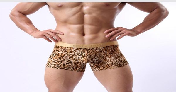 2019 MEN039S Boxer Phnom Penh Leopard Convex Unterwäsche Sexy Leopard männlicher Boxer Unterwäsche Männer Boxer9793530