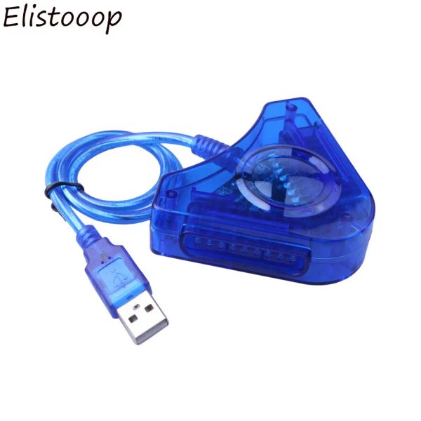 Kablolar Joypad Oyunu USB PS2 PC Oyunları için Çift Oynatılı Dönüştürücü PlayStation 2 PC USB Oyun Denetleyicisi CD Sürücüsü için CD Adaptör Kablosu