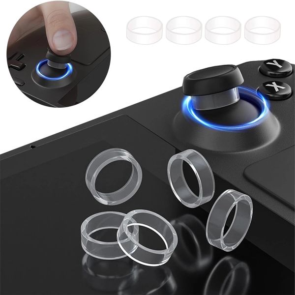 Lautsprecher 8pcs Elastic Protective Joystick Gummi -Ring für PS5/ PS4/ Steam Deck Rocker Silicon Ringcover für ROG Ally Game Console