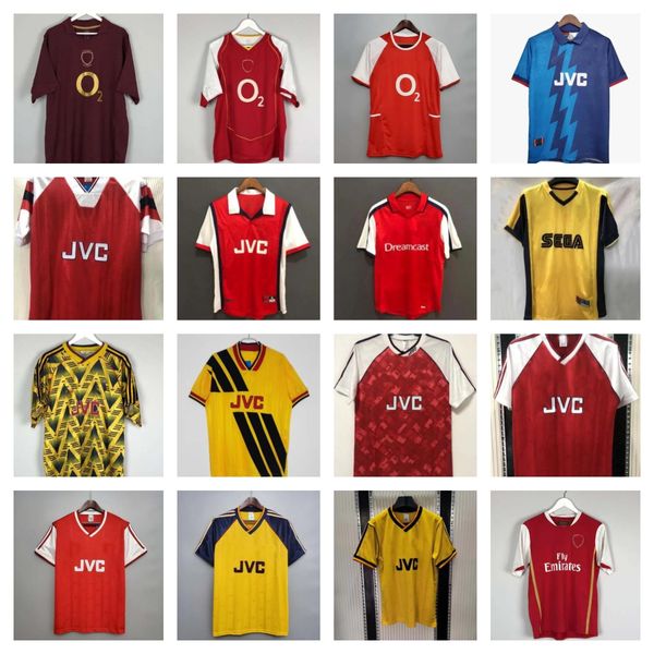 Arsenals retrò maglia calcistica di calcio Highbury camicia da calcio Pires Henry Reyes 02 03 05 06 98 99 Bergkamp 94 95 Van Persie 96 97 Galla 86 87 89 Wright