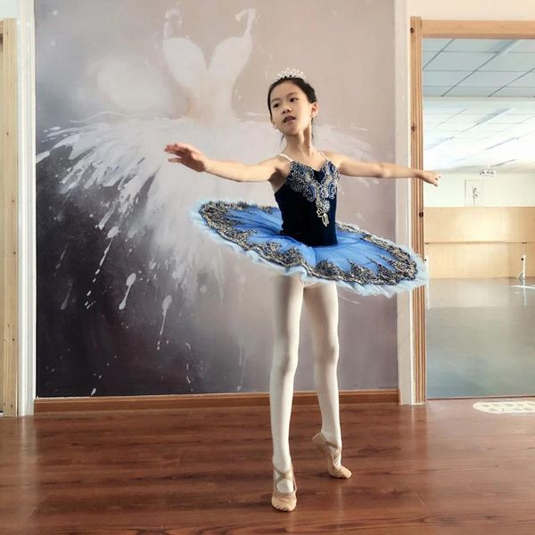 Stage Wear Children's Professional Tutu Swan Saree Saree Bluebird Variation Group Abbigliamento abbigliamento da balletto