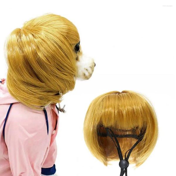 Aparel de cães Pet Wigs Vestem fantasias engraçadas Acessórias de roupas de cabeça de cosplay