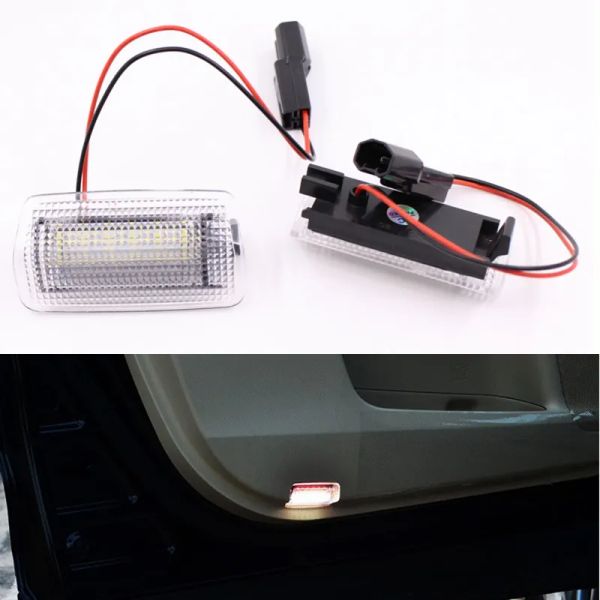 Para Lexus IS350 ES LS RX GX LX e Toyota Camry Prius Land Cruiser Dual cor Branca vermelha LED cortesia porta Luz de boas -vindas ZZ