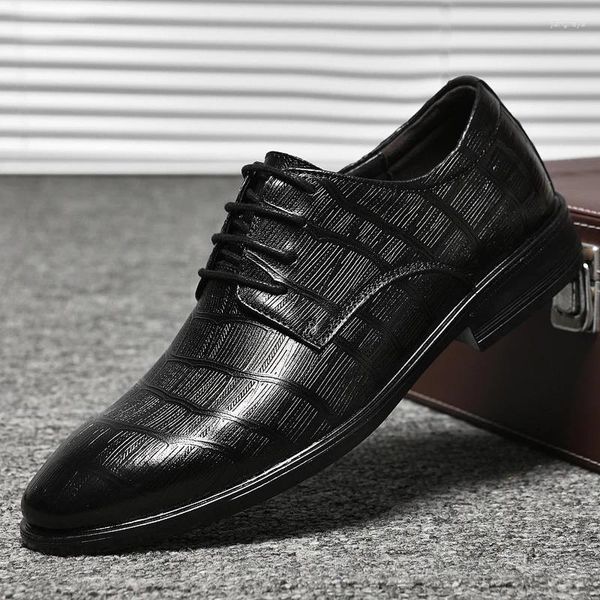 Casual Schuhe hochwertige klassische echte Ledermänner Derby Schnürung Geschäftskleid Oxfords Männliche formelle Luxus Zapatos Hombre