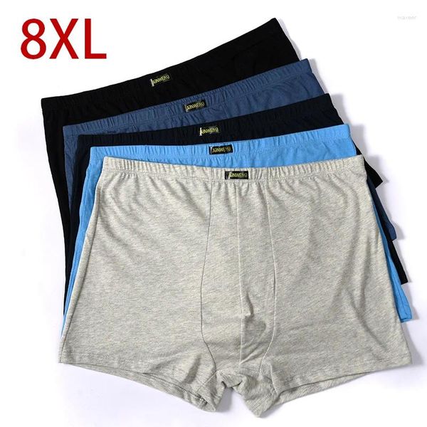 Underpants 5pcs/Los Cotton Plus 5xl 6xl 7xl 8xl Unterwäsche Boxer männlich xxxxl 2024 Männer Pantie Los Underpant Lose Lose Los Lose Short