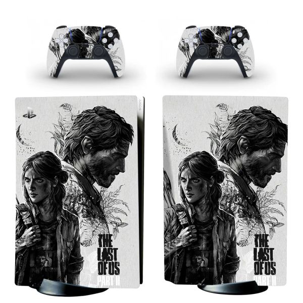 Joysticks The Last of Us Ellie Joel PS5 Diski Cilt Etiket Koruyucu Konsol Kontrolörü PS5 Disk Cilt Etiket Vinil