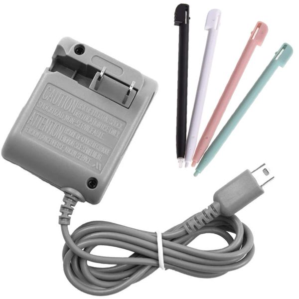 Ladegeräte DS Lite Charger Kit, AC -Stromadapter -Ladegerät und Stiftstift für Nintendo DS Lite Systems Wandreisen Ladekabel 5.2V 450 mA