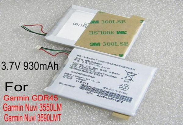 37V 34Wh autentico 3610004607 batteria da 930 mAh per Garmin GDR45 NUVI 3550LM 3590LMT7870084