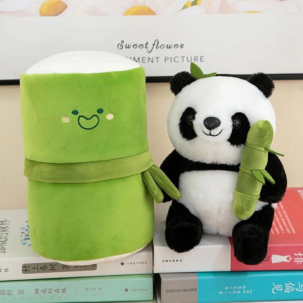 Gartendekorationen Kawaii Bambus Panda Doll Plüsch Puppen Spielzeug Weichgefüllte Kissen Spielzeug für Mädchen Freundin Chidren Geburtstagsgeschenke