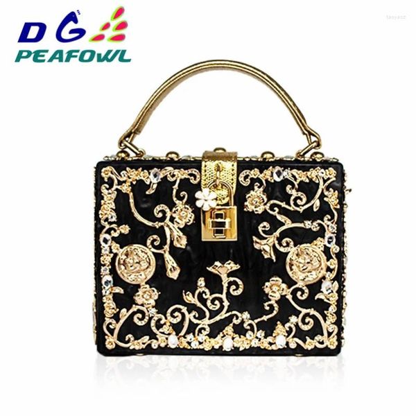 Sacchetti da sera Ladies Luxury Borse acriliche Designer di spalla a tracota Bolsas Feminina Messenger Women Crystal Borse