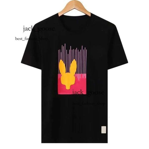 Physcho Bunny gömlek en kaliteli erkek bayan gömlek moda tasarımcı tshirt çift kısa kollu adam üst psyco bunny psikolojik tavşan pyscho bunny Physco Bunny 536