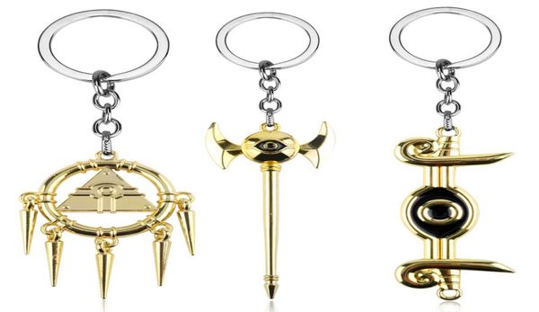 Hanchang Yugioh Keychain Anime Yugioh Millenium Pirâmide Egípcia Egípcia de Cadeias -chave HORUS YU GI OH Cosplay Keyring Jeia 2784064