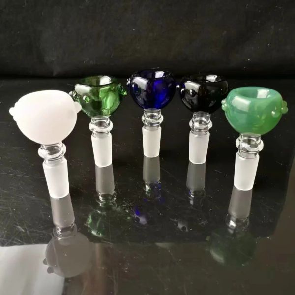 Tigelas de estrela coloridas de 14 mm para vidro Bubbler e apanhador de cinzas Bong Bong Glass Bowl para Herb Dry LL