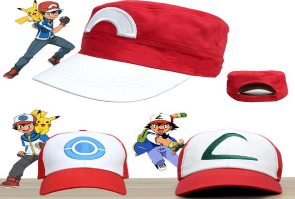 Mektup Yetişkin Snapback Gorras Anime Cosplay Casquette Hat Ash Ketchum Visor Caps Kostüm Oyun Beyzbol CAP4610674