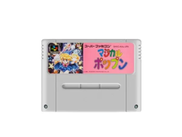 Karten Magische Pop'n (Japan) NTSC Version 16 Bit 46 Pins Videospielkarte 60Hz Retro -Konsole!