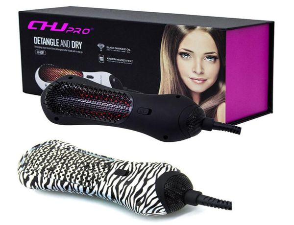 Definir escova de escova de cabelo de detanger Massagem do secador de escova de massagem infravermelha de cabelo infravermelho pente de cabelo secador de cabelo uk uk plug1600270