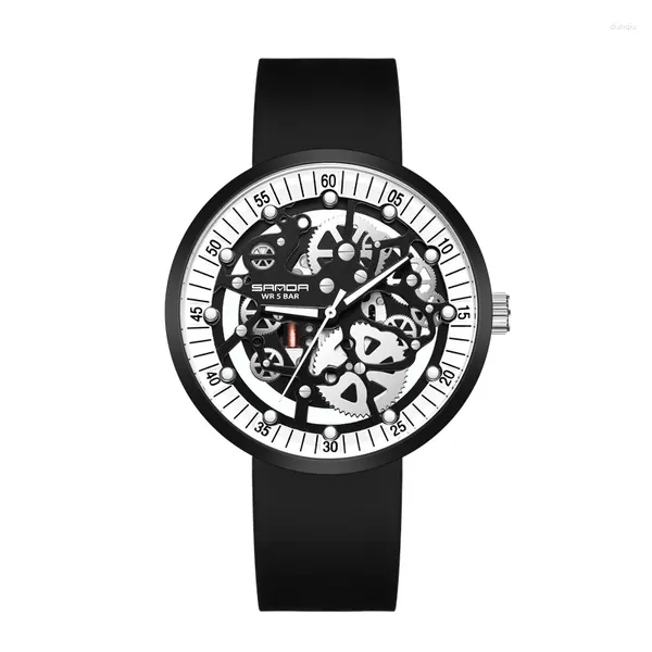 Relógios de pulso 2024 VISTO DE LUZURO MEN MEN SHINESTONE MATHE MECÂNICA DE PROBLEMA FEMANHA FEMANHA CASual Ladies Watches Bracelet Set Relógio