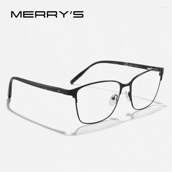 Óculos de sol molduras Merrys Design Women Women Classic Fashion Trend Glasses Frame Acetato Legs Square Cat Eye Luxury óculos S2613