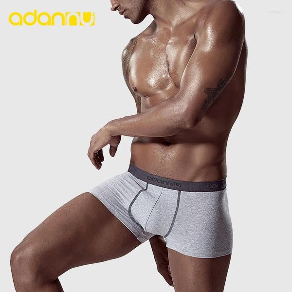 Underpants 2024 ADANNU Brand Mens Boxer Cotton Sexy Underwear Mash Shorts Shorts USA CONVEX PER AD322