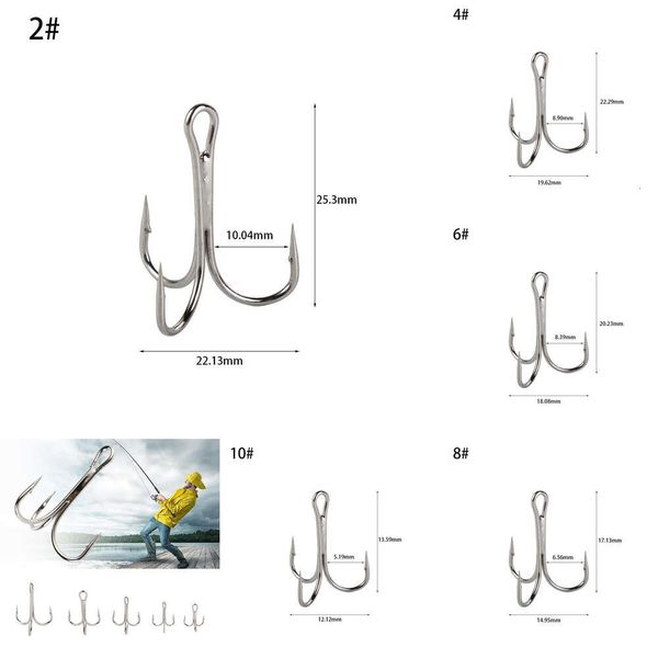 Novo 10pcs de pesca agulha de alto carbono de alto carbono vibração reforçada com lantejoulas de água do mar de lantejoulas frescas