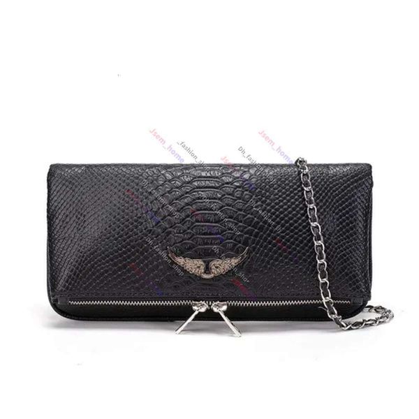 Bolsa de sac Zadig Voltaire Bag Rock Swing Wing Bag Farfetch Zv Borse Womens Borse Spicca Man Guida Catena in pelle Guida Crappa della moda Luxuria Fritta Croce Borsa per corpo a croce 304