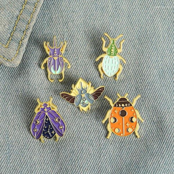 Stumette la scheda di moda ha notificato che la serie di animali a forma di insetto ha badge borse di abbigliamento accessori per i regali all'ingrosso