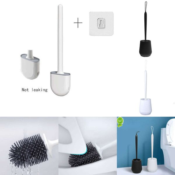 Benpa per toilette nero bagno morbido tpr silicone spazzole testa non angoli morti per la casa pennelli per pulizia per la casa accessori WC