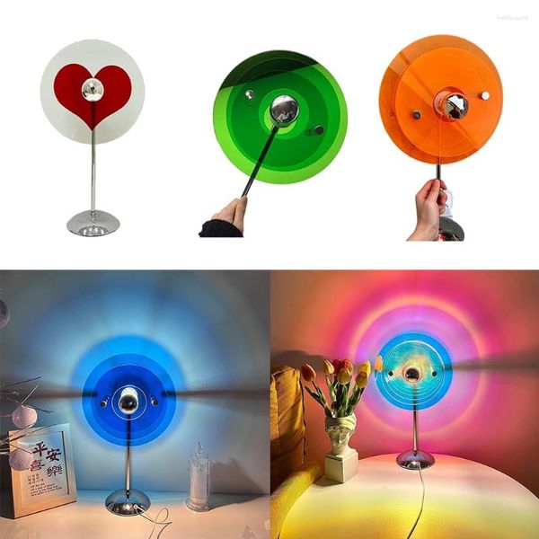 Masa lambaları USB lambası Romantik Projektör Açık/Kapalı Switch Gölge Masası Partisi Partisi Evde Oturma Odası Yatak Odası Dekor