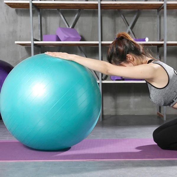 Fitness Balls yoga topu kalınlaşmış PVC Patlamaya dayanıklı egzersiz ev spor salonu Pilates ekipman denge topu 45cm55cm65cm75cm 240418