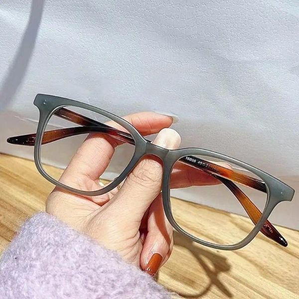 Occhiali da sole versatili occhiali anti-blu quadrati da donna uomo oversize oversize telaio alla protezione degli occhi ultra occhiali da ufficio