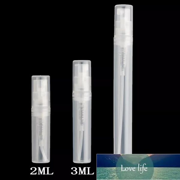 2ml 3ml 5 ml High-End-nachfüllbare Flaschen Reisen transparente Plastik-Parfümflasche Zerstäuber leer kleiner Sprühflaschen giftig und sicher