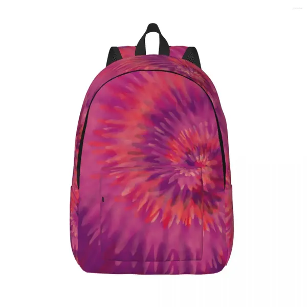 Backpack Tie Dye Strawberry Swirl Travel Macks Macks Boy Girl Rody School School Designer Large Rucksack