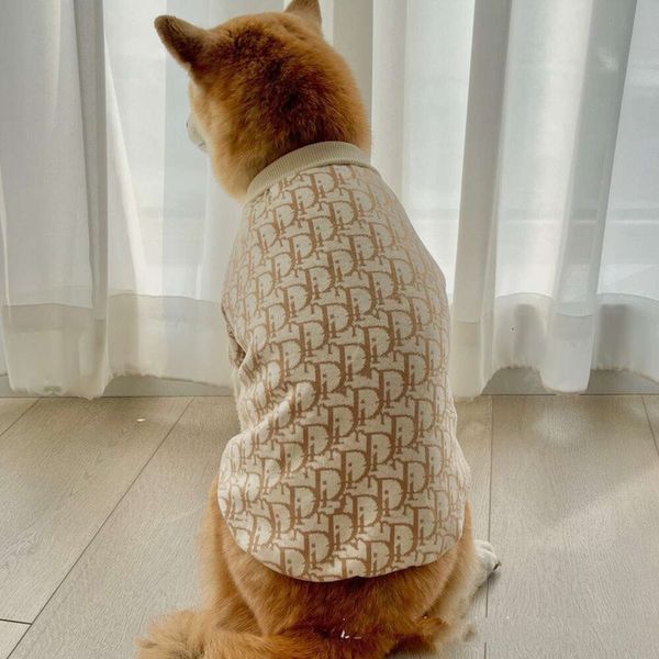 Haustierkleidung Herbst und Winter Modemarke Sweater Großer Teddy Corgi Bears riesiger Goldfell Chai Hund Chenery