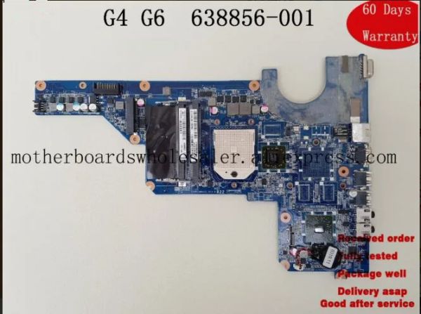 Scheda del sistema per laptop della scheda madre per HP Pavilion G4 G6 Laptop Mainboard Mainboard Mainboard 638856001 DA0R22MB6D0