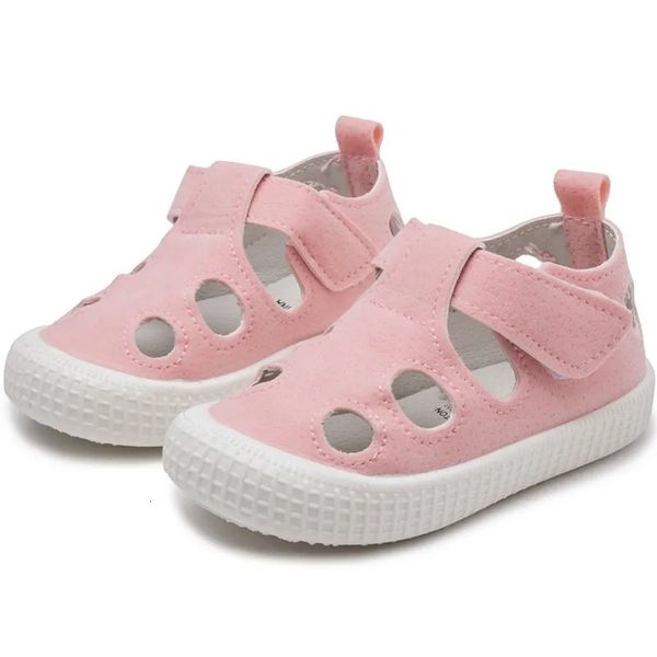 Sandalet çocuklar sandalet yaz kızlar erkekler kesme spor ayakkabıları nefes alabilen çocuklar spor ayakkabıları kapalı ayak parmağı bebek küçük çocuk