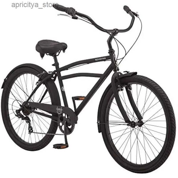 Bisiklet Huron Adult Beach Cruiser Bisiklet Erkekler ve Kadınlar İçin 26 inç Tekerlekler Çok Hız Seçenekleri Çelik Adım Çerçeveleri L48