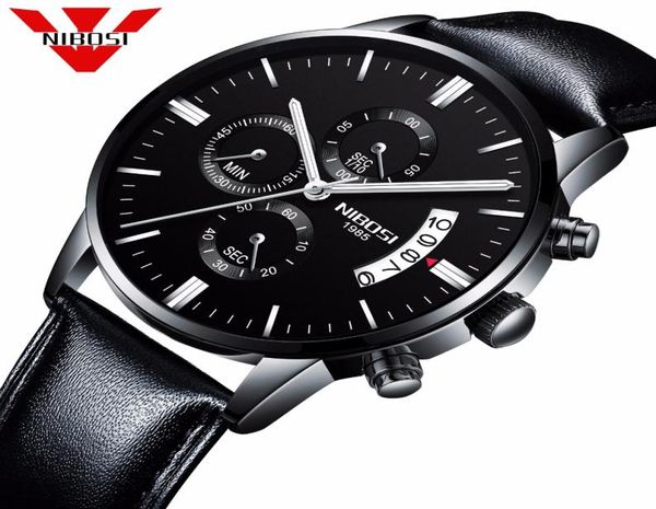 Мужчины смотрят Top Brand Men039s Watch Watch Watches Relogio Masculino Antry Quartz Watch Watches дешевые часы мужской спорт Nibos2703601