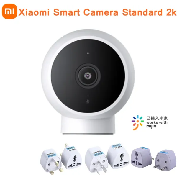 Produtos originais Xiaomi mijia camera inteligente padrão 2k 1296p 180 ° ângulo 2.4g wi -fi Ir Visão noturna Ai Detecção humanóide com aplicativo Mihome