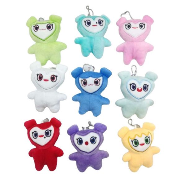 10cm Lovelys coreano Super Star Cartoon Animal duas vezes Momo Doll Chave -Pingente Keybuckle Plush Toy para fãs