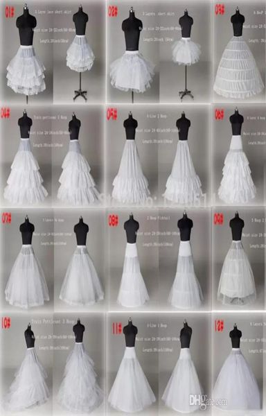 10 estilo barato uma linha vestido de baile branca sereia casamento baile de noiva Papticoats subdeskirt Acessórios para casamentos crinoline Slip 3896409