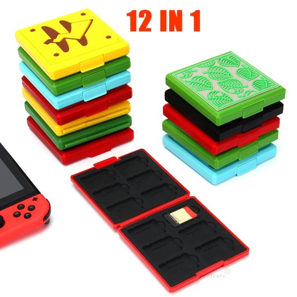 Lautsprecher Dropshipping NEU für Nintend Switch 12 in 1 tragbare Spielkarten -Kartenkartenhalterbox für NS Switch OLED Game Console