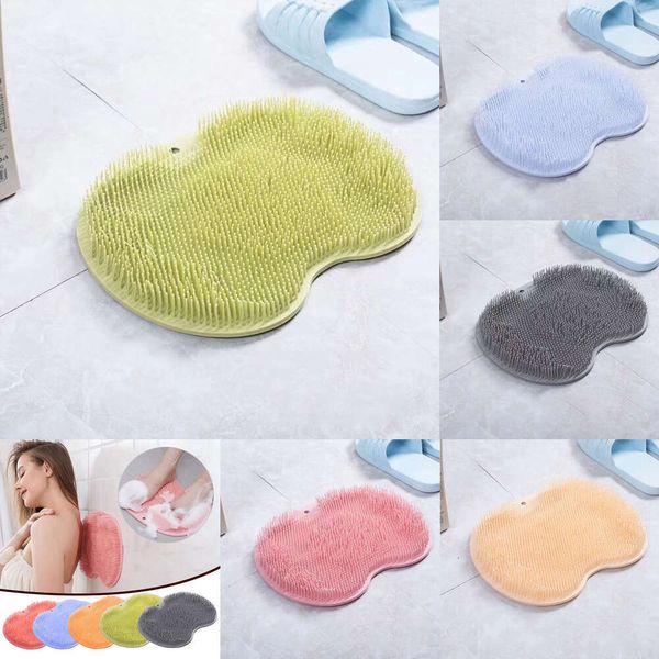 Temizlik Banyo Aracı Eksfoliye Duş Masajı Sıyırıcı Banyo Slip Banyo Mat Masaj Masaj Fırçası Silikon Ayak Yıkama Toptan Satış