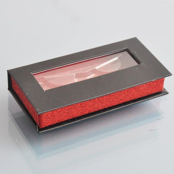 Ciglia false scatole da imballaggio per ciglia all'ingrosso scatole per ciglia personalizzate da 25 mm in finta fauci.