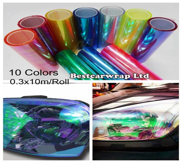 03x10mroll Film di colorazione dei fari camaleonti per tinta proiettore NECHROME Sticker tinta in vinile2634346