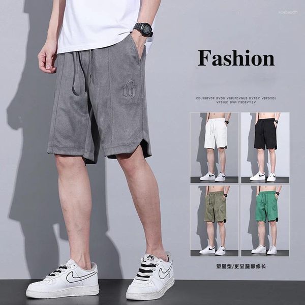 Shorts maschile estate casua sottile ampia strada teatrale elastico in vita elastico vestiti di marca maschile battiti