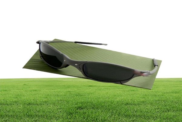 Großhandel-Sunglasse x Metall Juliet X Fahren Sport polarisiert UV400 Hochwertige Sonnenbrillen für Herren Spiegel Feuer Rubin Roteis BE7201931