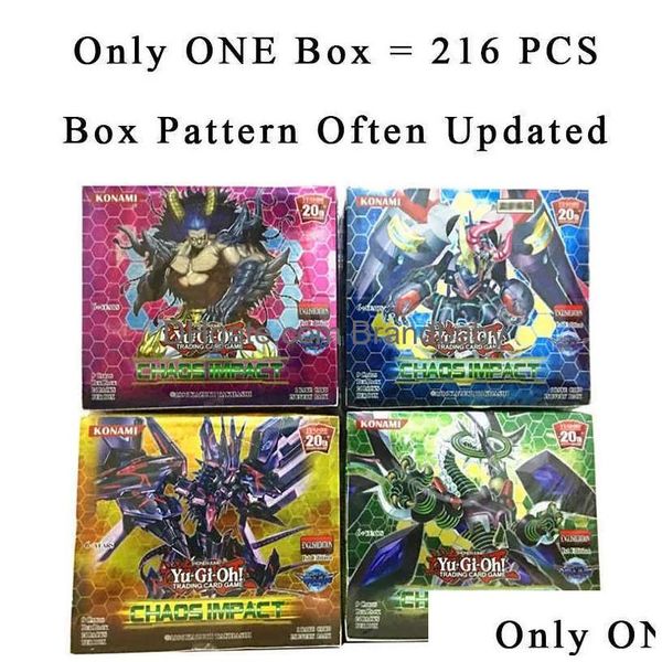 Giochi di carta 40-216pcs/set yuh rare flash card yu gi oh game paper kids toys girl boy collection regalo di Natale per drop dhyjw