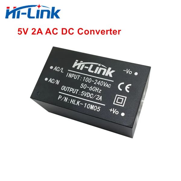 Supplia frete grátis Hilink 220V 5V 10W 2A AC DC Isolado Isolado Etapa Down Módulo de fonte de alimentação Módulo de conversor AC DC HLK10M05