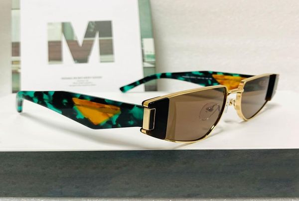Летние солнцезащитные очки для мужских и женских дизайнерских солнцезащитных очков Символ occhiali da sole italia fashion brand бирюзовые очки с Origin2287470