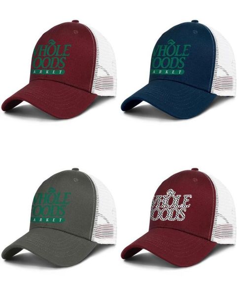 Whole Foods Market Bio -Lebensmittel für Männer und Frauen verstellbare Trucker -Meshcap Cool Cool Cole Classic Baseballhats Plaid Druck 3724432